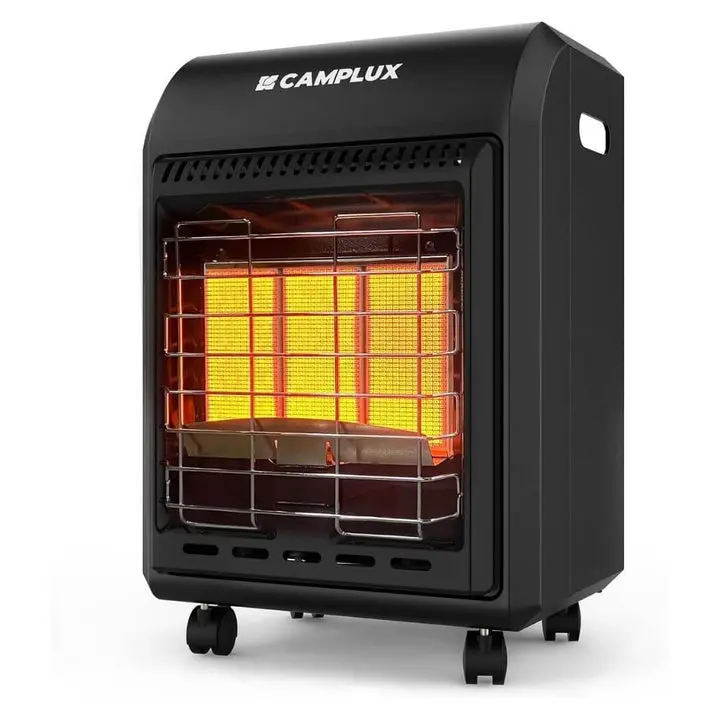 Camplux Portable Heater, Adjustable 6000 to 18000 BTU, Compact Control Dial, Outdoor Propane Heater