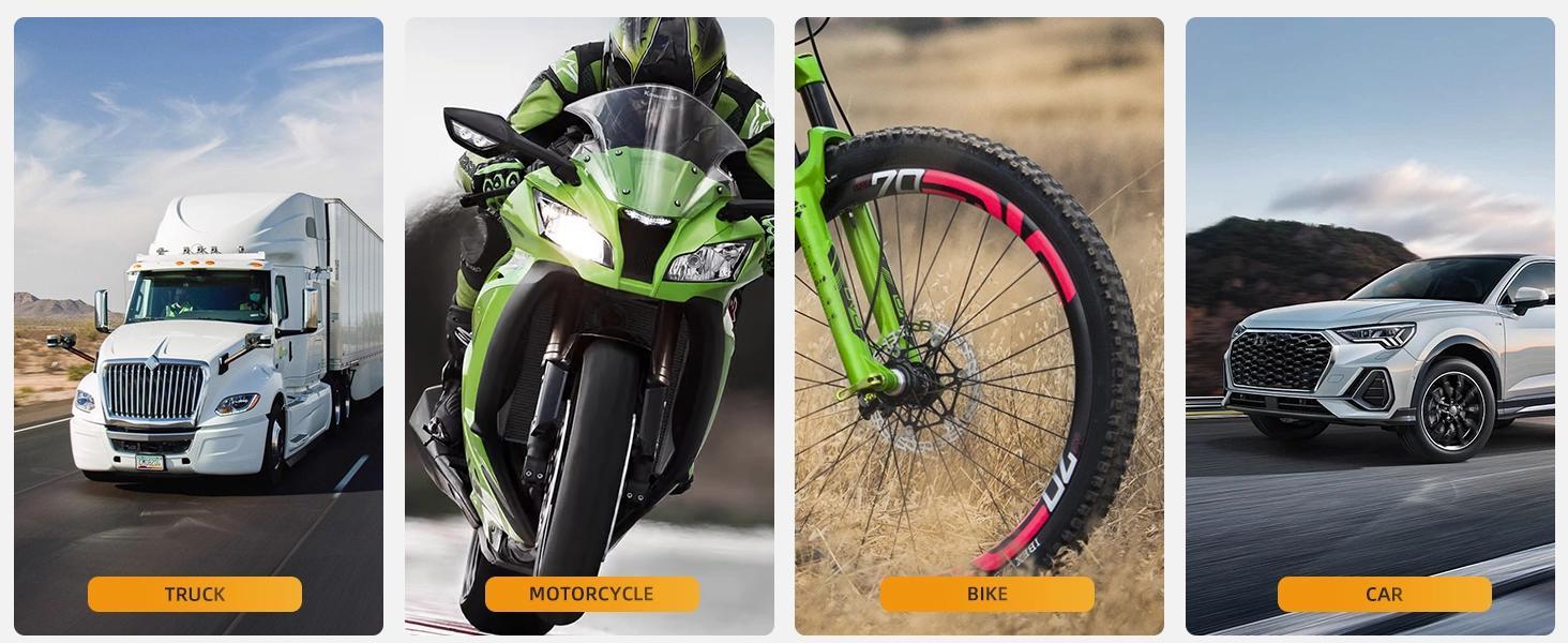 60pcs Tire Plugs Kit, Tire Repair Rubber Nails, Self-Service Vacuum Tyre Screws (30S+30L) Fast Repair Quick Puncture Tools with a Box, Double-Ended Screwdriver, for Car Motorcycle Truck Tractor ATV