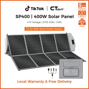 [Summer Vibes][Weeklydeals] Portable Solar Panel Waterproof 23.7% High Efficiency Foldable Charger Outdoor Rv Camping Off Grid With Xt60 To Solar / Anderson Powerpole Adjustable Charging Device