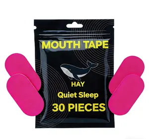 Hay Quiet Sleep Mouth Tape for Sleep Breathable Soft Cotton Material for Improved Sleep Easy to Use 30 Pcs Supply Pink Snoring Relief Sticker Solution