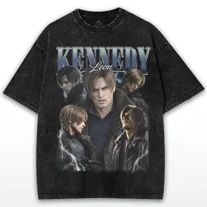 Resident Evil Requiem Vintage T-Shirt| Acid Wash Oversized Graphic Tee| Premium 90s Bootleg Survival Horror Gamer Merch Gift for Fans, Perfect Fit, Ultimate Comfort, Trendy Outfits, Stay Ahead of the Game