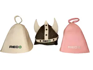 RECO Sauna Hats - 100% Wool Material for Heat Protection & Hair Care - Premium Insulation & Antimicrobial Properties - Essential Sauna Accessory