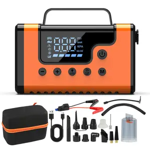 Road trip must-have! 2026 8-in-1 Jump Starter - air pump, LED light, jack kit all in 1 large capacity battery