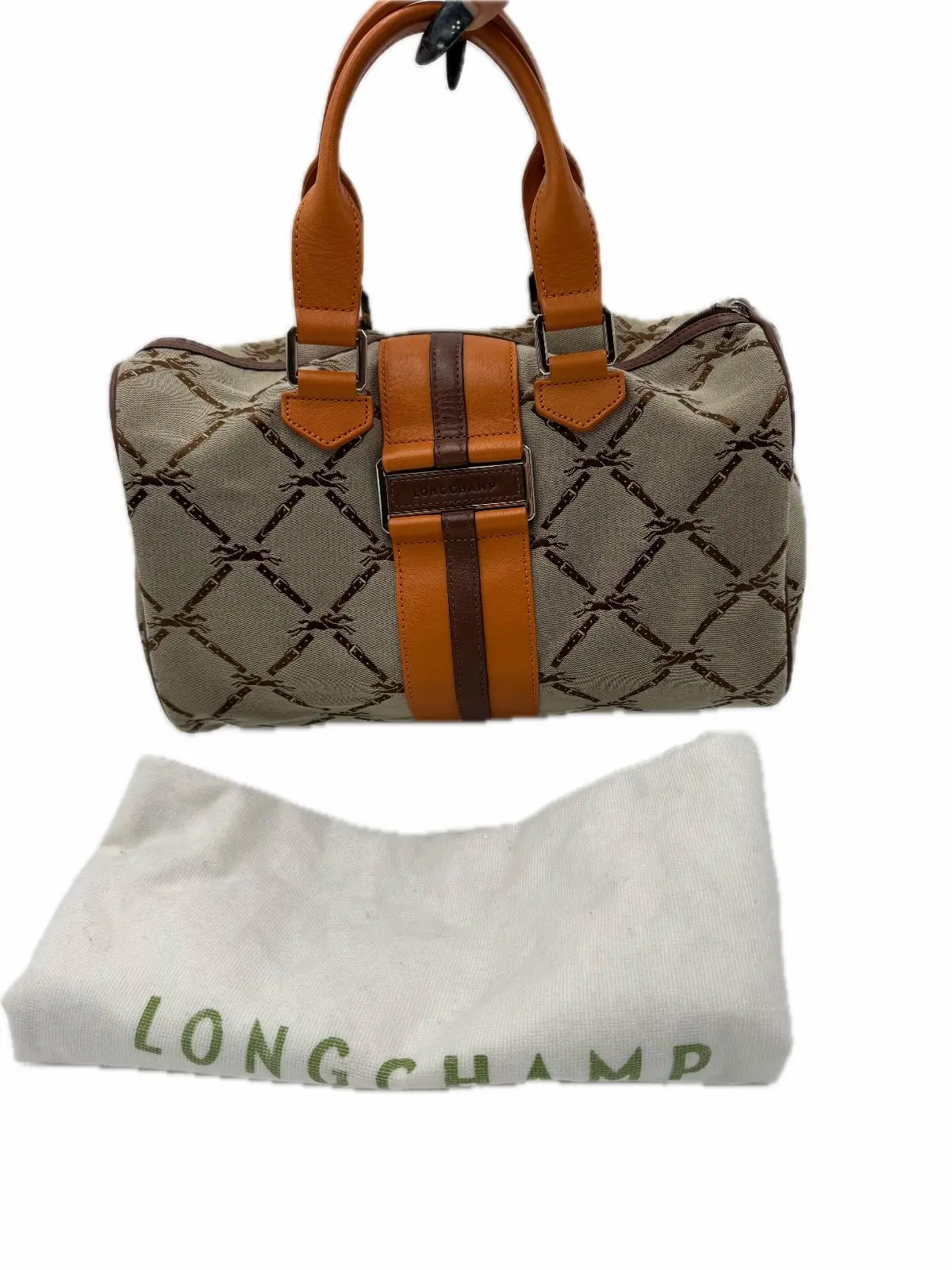 Pre-owned Longchamp Canvas Tote Bags Handtaschen Leinwand 161 2600040237824