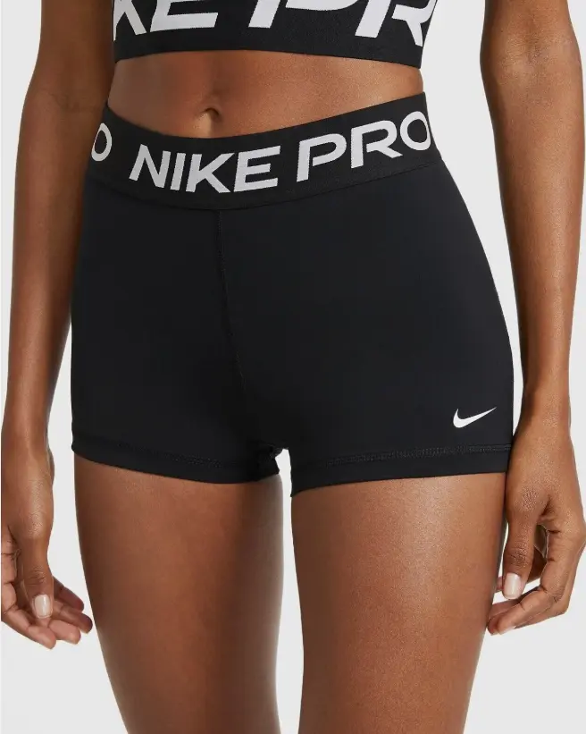 Nike Women's Pro 365 3" Black Compression Short XL - Elastic Sporty Athletic Training, Compression Sweat, Fitness Gym Shorts, Athletic Training Shorts, Compression Sweat Shorts