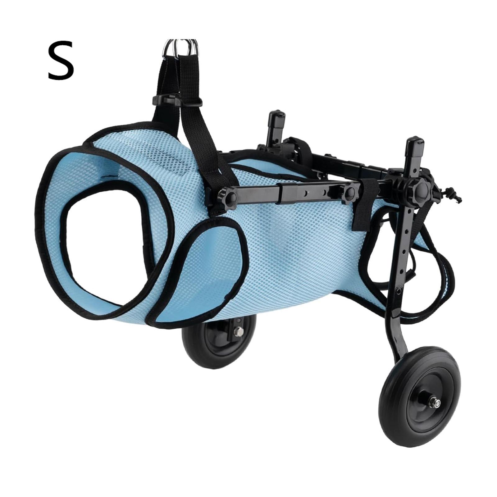 Dog Wheelchair for Back Legs, Dog Wheelchair Cart, Doggy/cat Wheelchairs with Disabled Hind Legs Walking, Mobility Aids for Small Pets Hind Limbs, Dogs Carts with Wheels, Light Weight,S/M