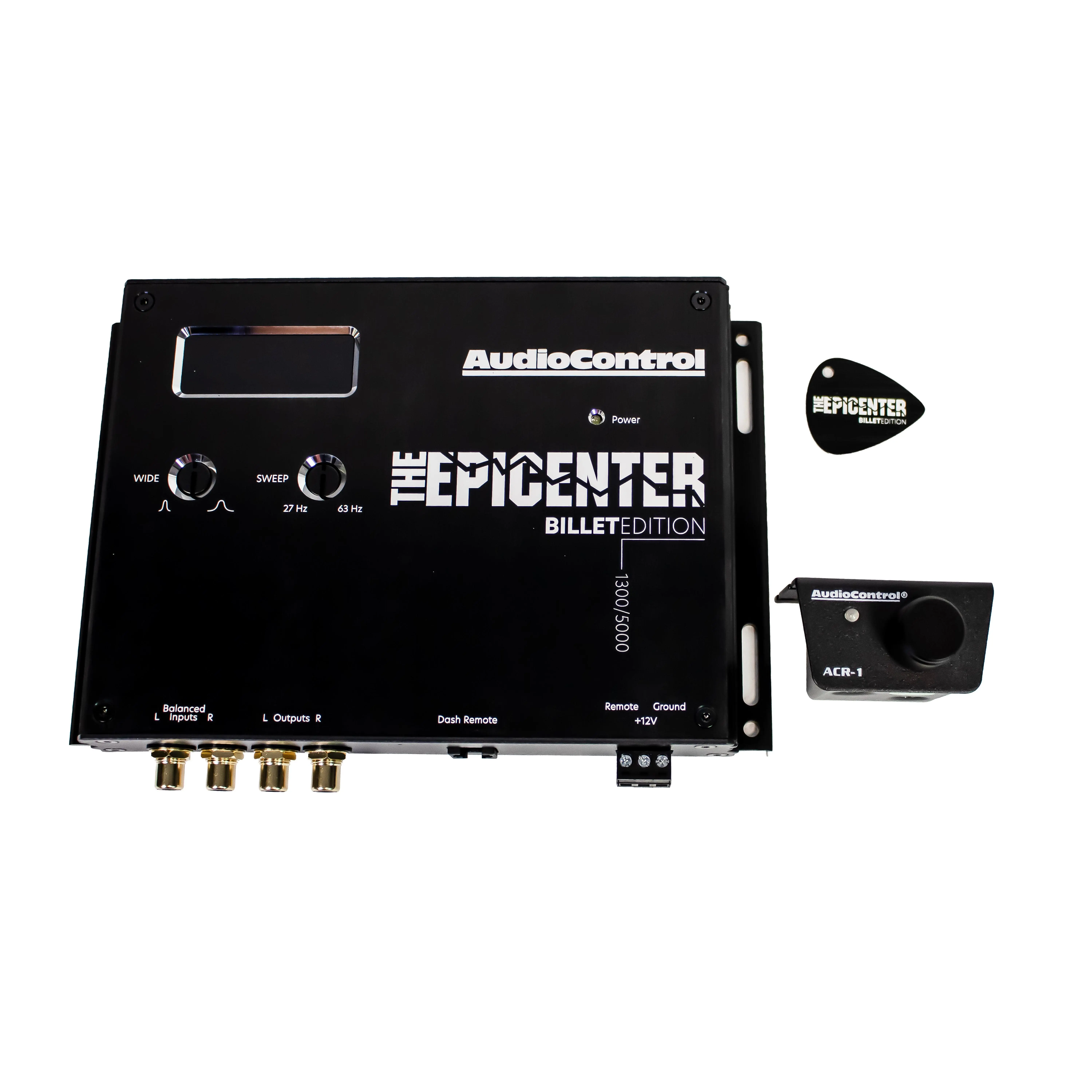 AudioControl Epicenter Limited Billet LE Edition Compact Car Audio - 5000 Units, Aesthetic Aluminium Design, Digital Bass Restoration, Subwoofer Protection, Noise Reduction, ACR-1 Remote Control