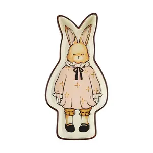 MDZF Hera Rabbit Original Retro 10-Inch Decorative Plate | Vintage Ceramic Dinnerware for Table Setting