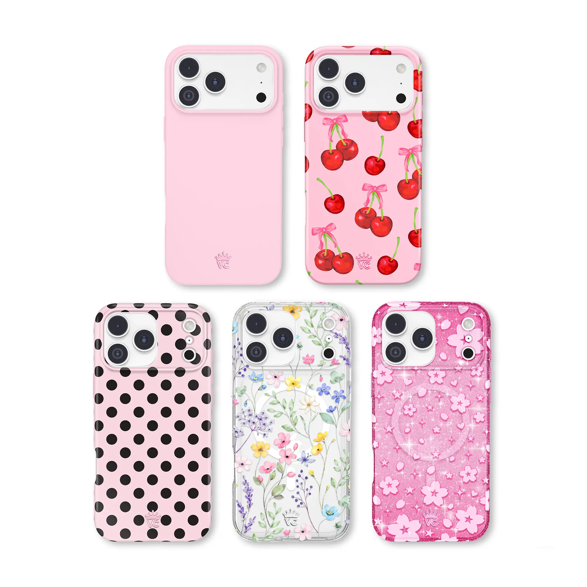 Velvet Caviar Cherry Floral Cute Shockproof Protective iPhone Case - Trendy Wireless Phone Cover, Durable Mobile Phone Accessories