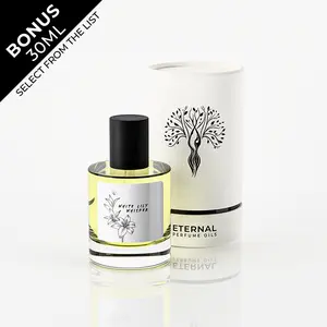 Eternal Perfume Oils – White Lily Whisper Perfume Oil, Luxurious & Long-Lasting Unisex Scent | 50ml with Bonus 30ml Bottle of Your Choice