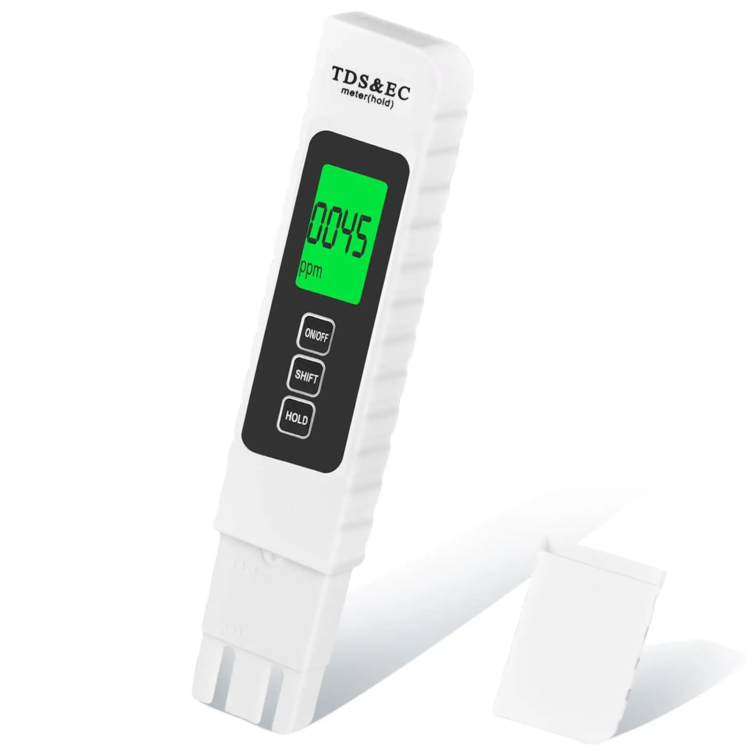 4-in-1 Digital TDS Water Tester - Auto-Lock Titanium Alloy Tool, Measures TDS, EC, Temp (°C/°F) 0-9990ppm, for Drinking Water, Pool Testing, RO/DI System