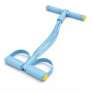 Multifunction Pedal Resistance Trainer with 6 Tubes, Elastic Pull Rope Fitness, Stronger Resistance for Effective Training, Portable Foot Pedal Exerciser for Full-Body Home Workout, Stretching & Fitness Training