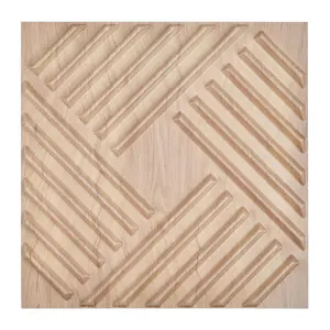 VEVOR 3D Wall Panels,  , 12-Pack 19.7 x 19.7 in PVC Modern Art Minimalist Salt Tiles, 32 Sq.Ft Coverage Accent Wall Panel, Interior Home Decor for Ceiling, Bedroom, Living & Gaming Room, Light Wood Color