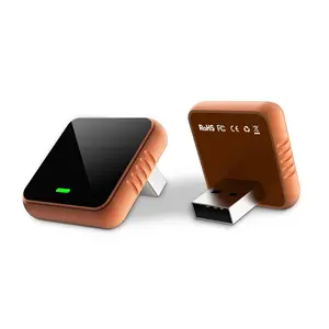 2026 upgraded wireless CarPlay 2-in-1 portable car media adapter for Apple and Android devices, enabling wireless screen mirroring between vehicles.