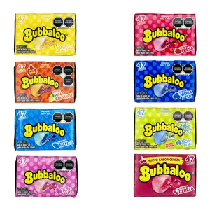 Bubbaloo Bubble Gum 47 Count Box – Strawberry, Blueberry, Banana, Pineapple Chamoy, Sour Berry, Mint, Cherry, or Tutti Frutti Mexican Candy, Dulces Mexicanos, Gum, Chicle, Sweet