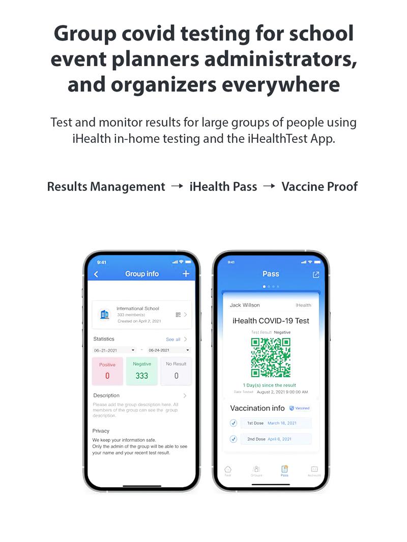 iHealth COVID-19 Antigen Rapid Test, 1 Pack, 5 Tests Total, FDA EUA Authorized OTC at-Home Self Test, Results in 15 Minutes with Non-invasive Nasal Swab, Easy to Use & No Discomfort