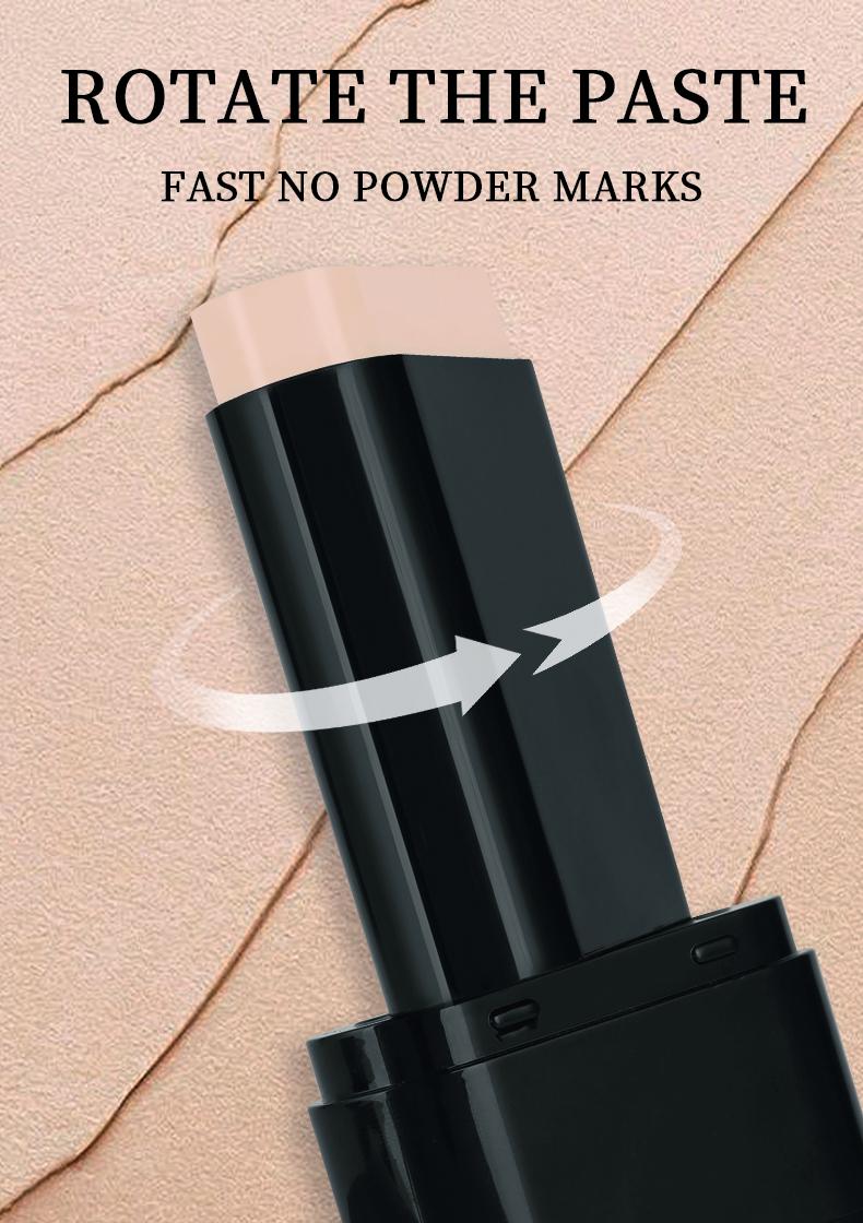 2-in-1 Concealer Stick with Brush WheatShade Waterproof Flawless Coverage Hydrating Longwearing Foundation for Women & Girls Makeup Lightweight Matte