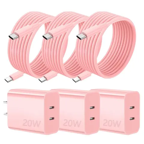 For IPhone 17 Charger Fast Charging, 40W Dual Port USB C Charger Block With 10FT Long USB C To C Charging Cord For IPhone 17/17air/16/16 Plus/16 Pro/16 Pro Max/15/15 Pro Max/iPad Pro/Samsung, Iphone Charger