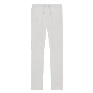 Unisex Light Oatmeal Grey Athletic Relaxed Pants for Men & Women, SS22 Uncuffed Jogger Sweatpants, Relaxed Fit Bottom Sweatpants, Lightweight Comfort Elastic Waist Versatile Streetwear for Daily Wear