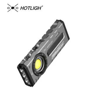 ZF8313 Rechargeable Flashlight, Magnetic EDC Flashlight Rechargeable, 2000 Lumens LED Flashlight with RGB and UV Lighting Source for Outdoor, Car Repairing