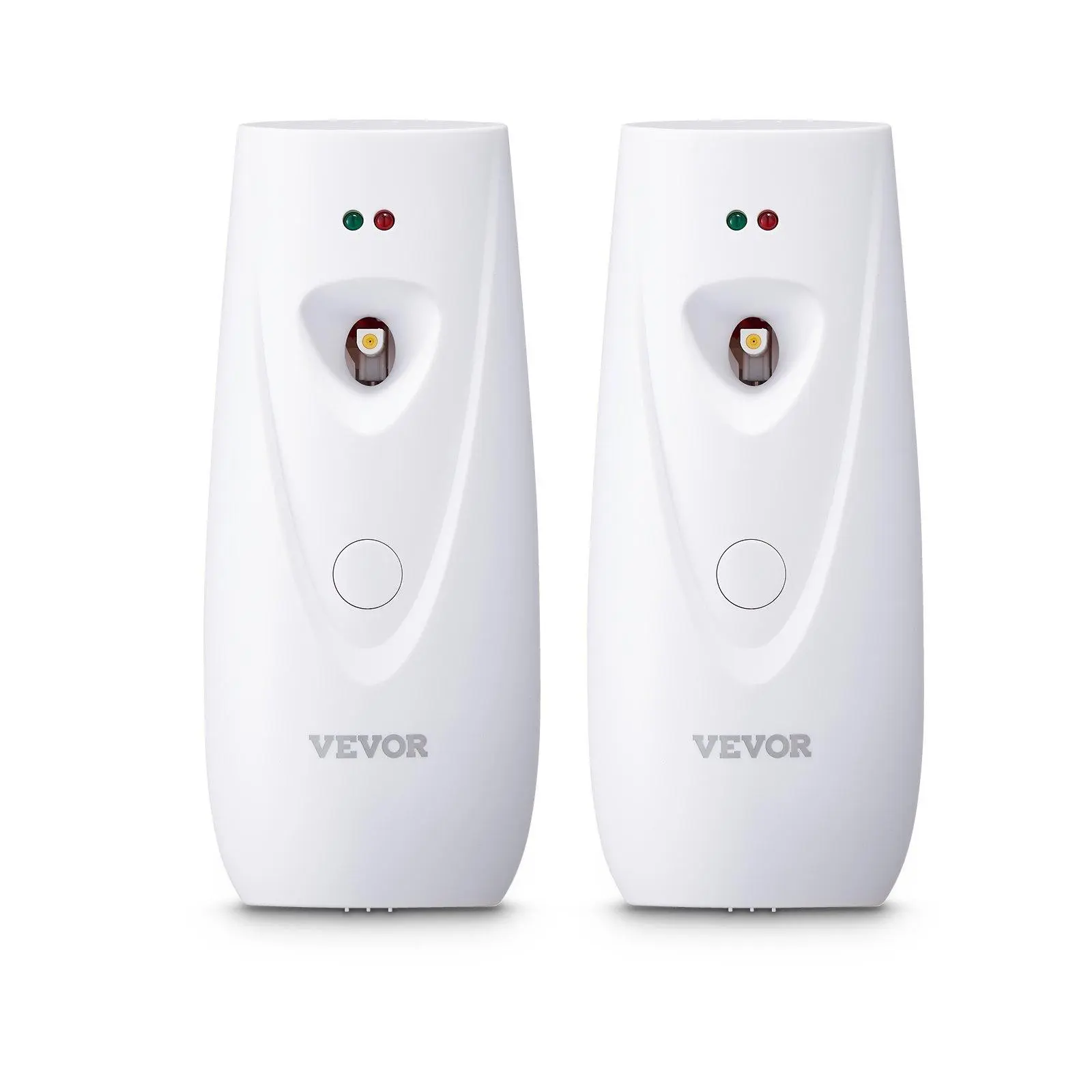 【SummerFinds】VEVOR Automatic Air Freshener Spray Dispenser,  , 2-Pack, Wall Mounted or Free Standing, Battery Operated, Multiple Time Settings for Home, Indoor, Bathrooms, Offices, Hotels, Commercial Places, White