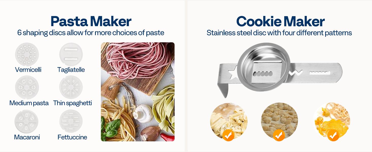 VIVOHOME Multifunctional Stand Mixer, Kitchen Electric Blender, Household Food Mixer for Baking, Bread, and Cakes, with Dough Hook, Beater, Whisk, and Splash Guard