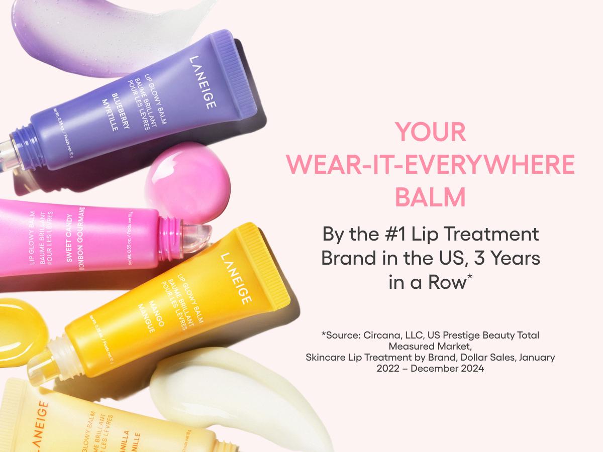 Laneige Lip Glowy Balm, Hydrating and Glossy Tinted Lip Care with Shea Butter, Korean Skincare, Lightweight Moisturizer