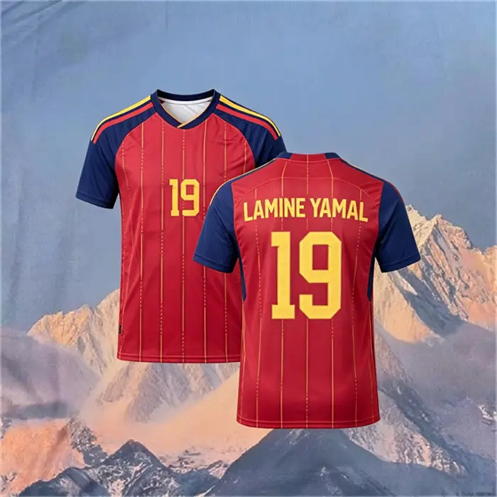 2026 World Cup Spain No.19 Yamal Short sleeve Soccer jersey