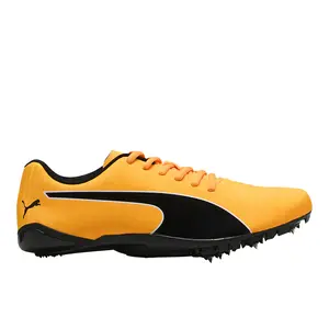 PUMA Mens Evospeed Prep Sprint 3.5 & Field Sprinting Spikes Sneakers Shoes - Orange