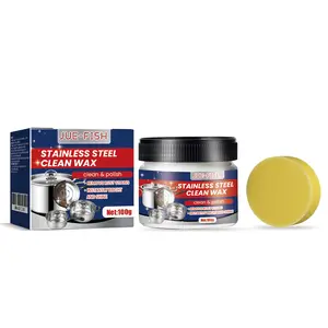 JUE-FISH Stainless Steel Cleaning Paste – Heavy-Duty Degreaser & Rust Remover for Kitchenware, Pots, Pans, and Stovetops