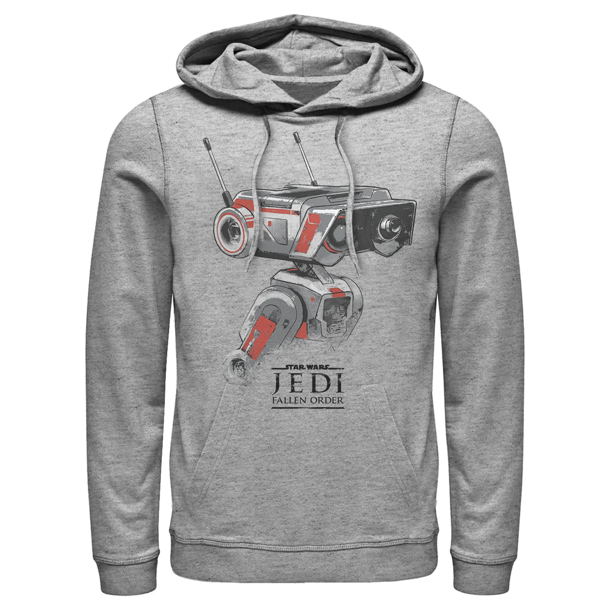 Men's Star Wars Jedi: Fallen Order BD-1 Grunge Stylish Long Sleeve Pull-Over Hoodie, Menswear Top Sweatshirt