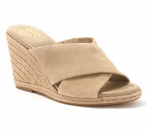 Vince Camuto Leather Espadrille Wedges - Fisella