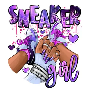 Sneaker girl, Press-ready, Transfer only, MTO