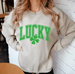 Lucky Clover Sweatshirt Saint Patricks crewneck sweater, St Patricks sweatshirt, For Men and Women