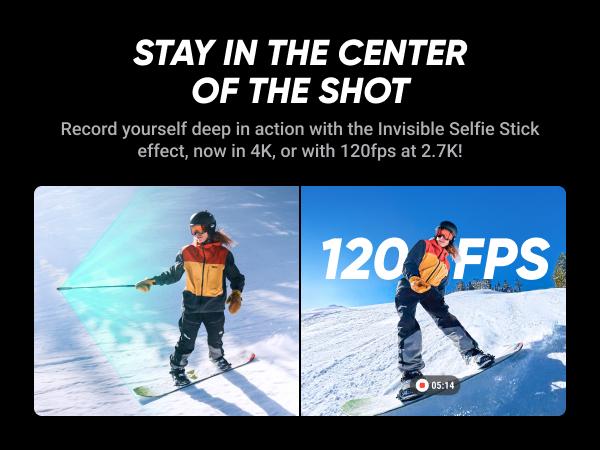 Insta360 X4 - 8K Waterproof 360 Action Camera, 4K Wide-Angle Video, Invisible Selfie Stick, Removable Lens Guards, 135 Min Battery Life, AI Editing, Stabilization, for Sports, Travel, Outdoor