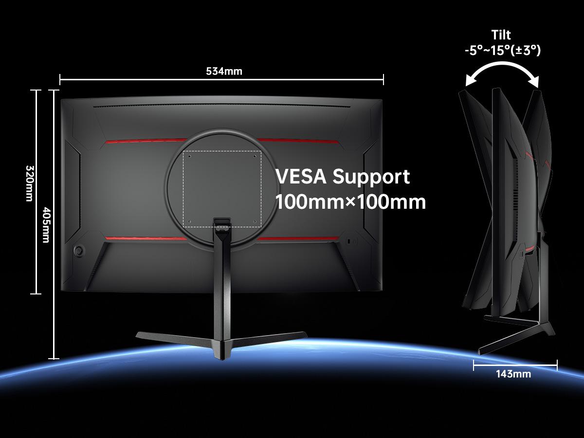 KTC 23.6" FHD 1080P 240Hz Gaming Monitor, 1500R Curved Computer Monitor 1080P, 3000:1 Contrast, Adaptive Sync, HDR, MPRT 1ms, HDMI DisplayPort, Low Blue Light, Tilt, VESA Mount, H24S17P KTC 23.6" FHD 1080P 240Hz Gaming Monitor, 1500R Curved Computer Monitor 1080P, 3000:1 Contrast, Adaptive Sync, HDR, MPRT 1ms, HDMI DisplayPort, Low Blue Light, Tilt, VESA Mount, H24S17P