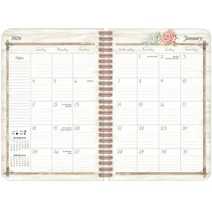 2026 LANG Rosewood Ranch - Spiral Monthly & Weekly Engagement Diary/Planner