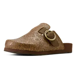 10074266 Ariat Women's Country Mule - Brown Floral Embossed
