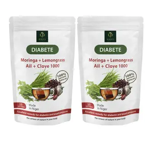 LDROOTSBOTANICAL Moringa-Lemongrass-Garlic-Clove Herbal Beverage Tea Drinks Natural