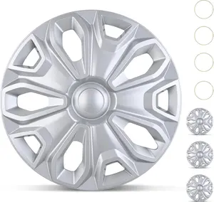 Nilight Wheel Cover Hubcaps 16 Inch for Ford Transit 150 250 350 350HD 2015 16 17 18 19 20 21 22 23 24 2025 Steel Wheel with 5 Lug 16 Hub Caps Set of 4 Rim Protector Wheel Covers Replacement, Silver fathersdaygift