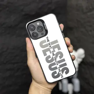 JESUS Pattern IMD Laser Technology Military Grade Anti Drop and Anti Shock Phone Case Suitable for iPhone 17 Air 16 15 14 Plus 13 12 11 Pro Max Plus XR XS Samsung Galaxy S25 S24 S23 S22-ZQ97