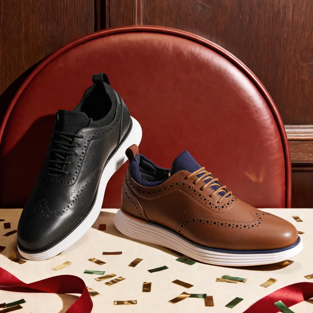 BRUNO MARC Men's Shoes, MaxFlex Oxford Dress Sneakers with Arch Support and Non-Slip Sole for Casual to Formal, Workday to Weekend Wear, Business Style Shoes,shoes for back to school,back to school shoes