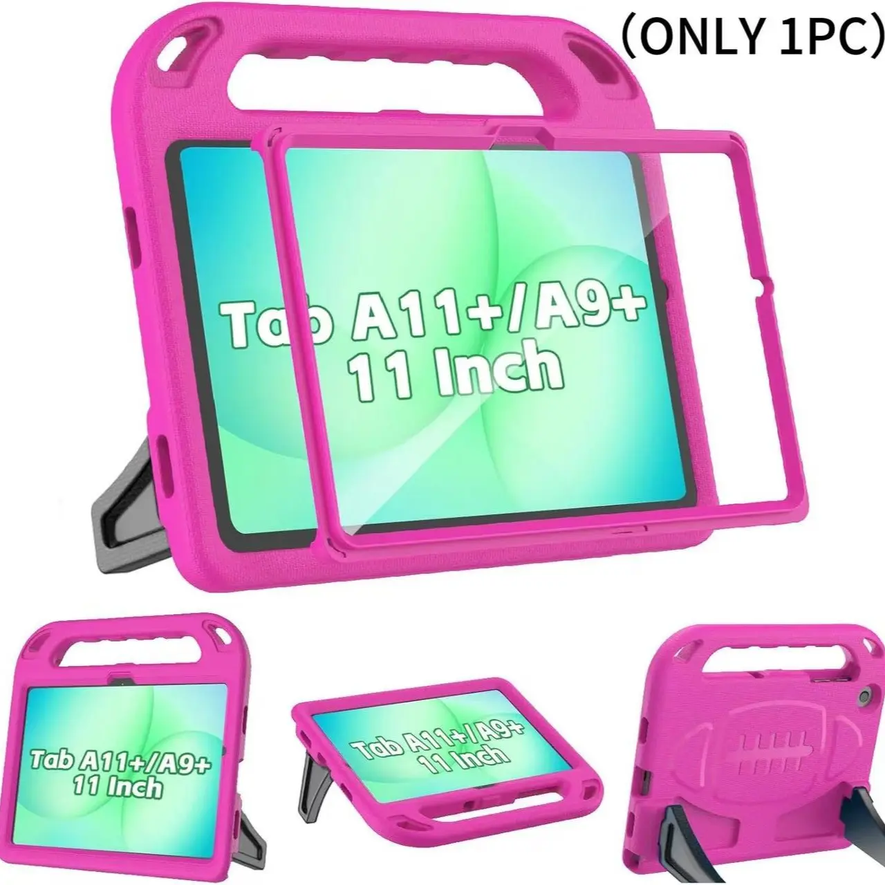 11-Inch Tablet Case, Includes Screen Protector, Shockproof Lightweight Handle Stand Cover, Compatible with Samsung Galaxy Tab A11+ / A9+, Tablet Accessories, Protective Tablet Cover