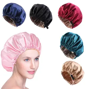 Unisex Silk Hair Protection Cap Shampoo Cap, Comfortable Bath Cap, Shower Cap, Sleep Cap, Satin Sleep Cap