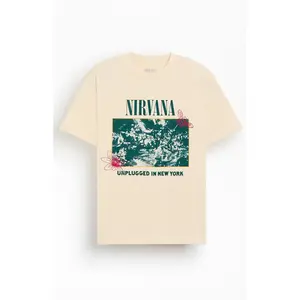 PacSun Men's Nirvana Unplugged NYC T-Shirt - Multicolor