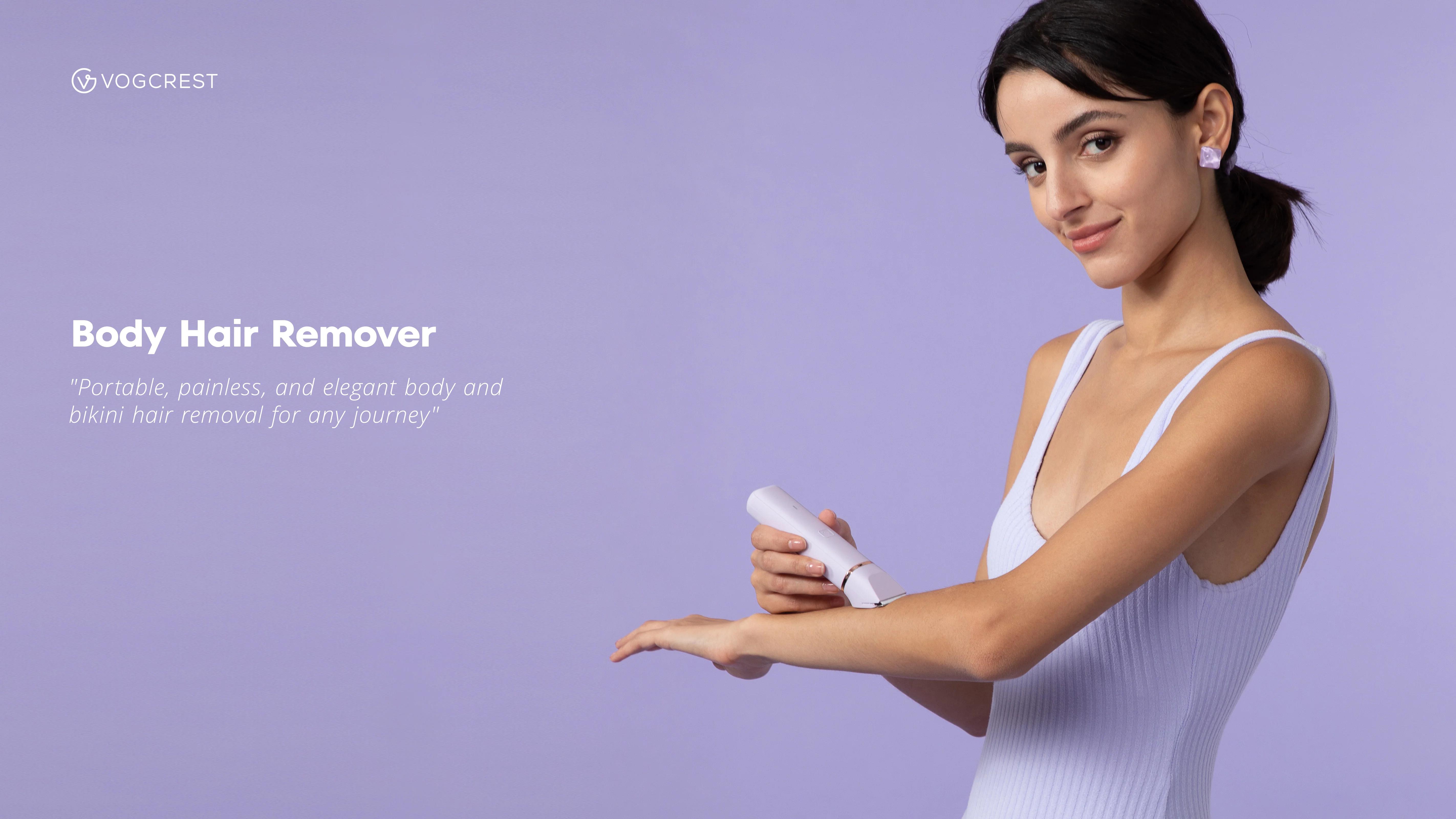 VOGCREST Electric Bikini Shaver & Facial Eyebrow Hair Trimmer for Women, Rechargeable and Portable  Lady Facial Razor Gift Set