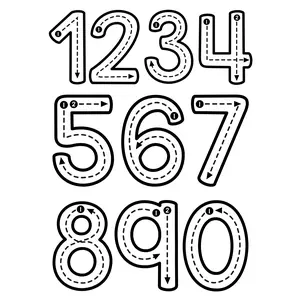 Dry Erase Number  Magnets