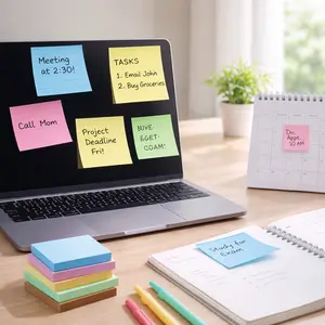 200 Colorful Horizontal Notes, A Multifunctional Note Taking Tool Suitable for Home Reminders and Notes
