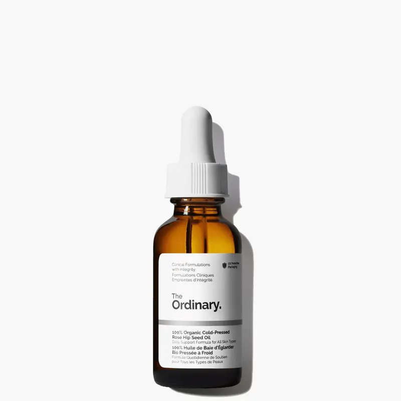 The Ordinary 100% Organic Cold-Pressed Rose Hip Seed Oil, Addresses Signs of Aging by Improving the Appearance of Uneven Skin Tone, Supporting Skin Elasticity, 1 Fl Oz