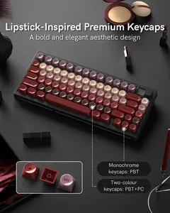 Womier MT75 75% Layout Wireless Mechanical Keyboard, Hot Swap Gasket Custom Structure, Creamy Pre-lubed Switches Gaming Keyboard with RGB Backlit